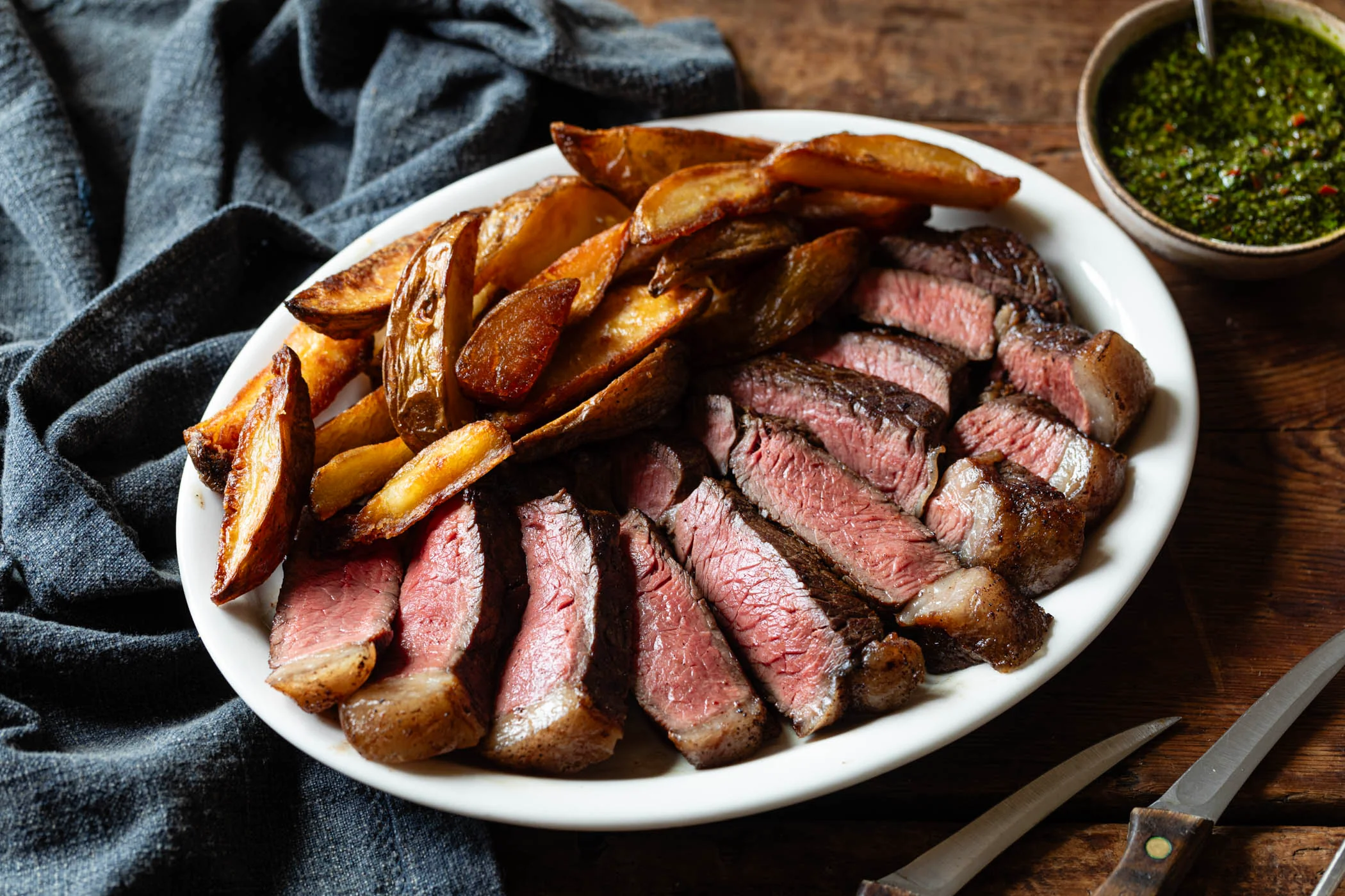 Sharing Rump Steak with Chimichurri & Beef Fat (for Chips) - Image 3